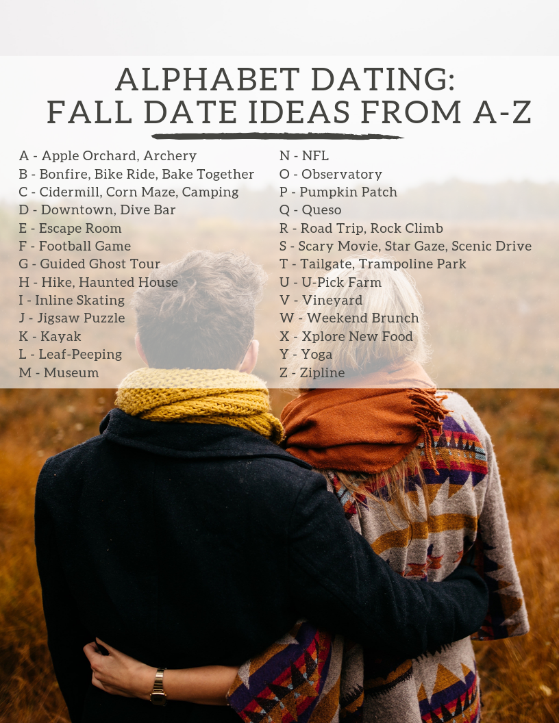 Alphabet Dating: Fall Date Ideas From A-Z – Fashion meets Food